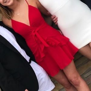 Hello molly red mini dress